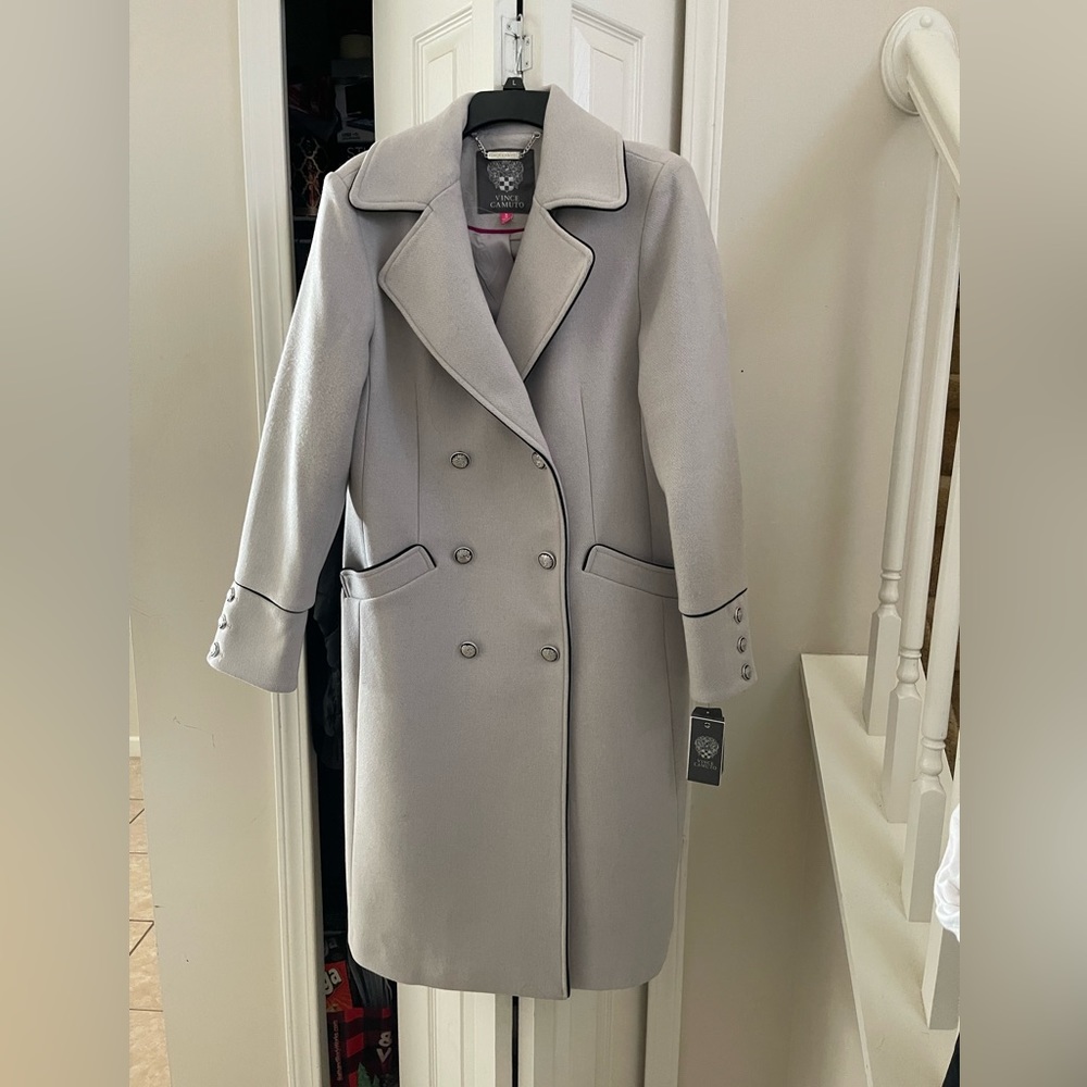 NWT Vince Camuto Double Breasted Wool Coat